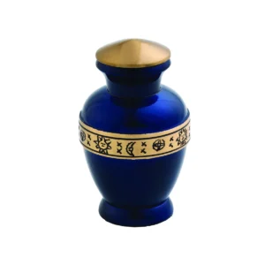Blue Harvest Mini Urn