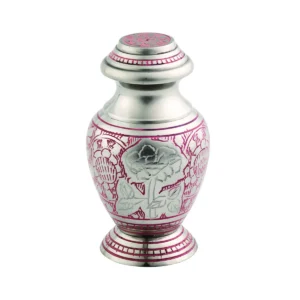 Pink Rose Mini Urn