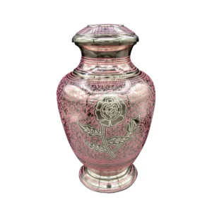Pink Rose Urn