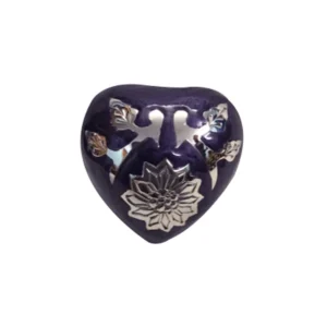 Purple Flowers Heart