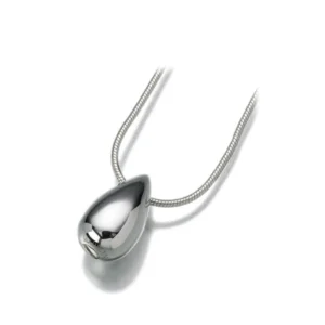 Silver Droplet Keepsake Pendant