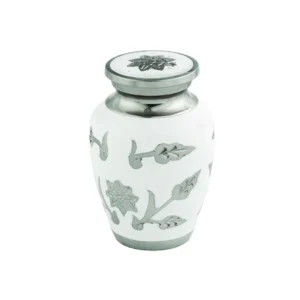 White Rose Mini Urn